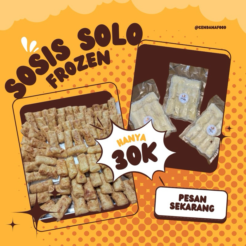 

Sosis solo frozen isi ayam suwir isi 10pcs