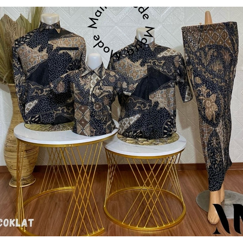 (SR & Kelapa) - Kemeja batik couple keluarga - batik couple modern mewah - batik couple pasangan - k