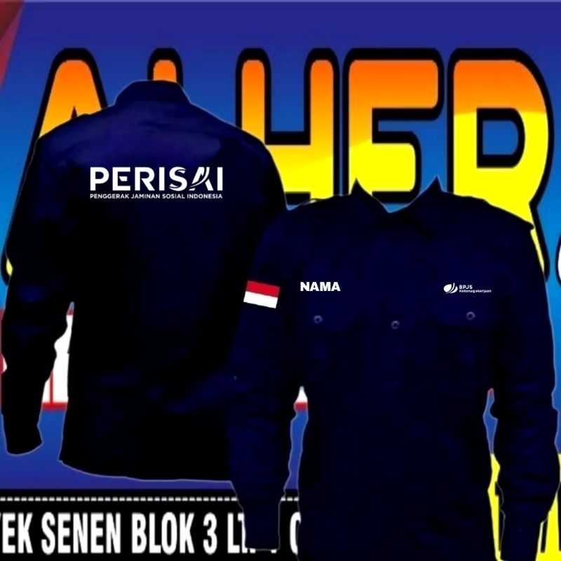 kemeja BPJS ketenagakerjaan baju BPJS ketenagakerjaan seragam BPJS ketenagakerjaan Pdh BPJS ketenaga