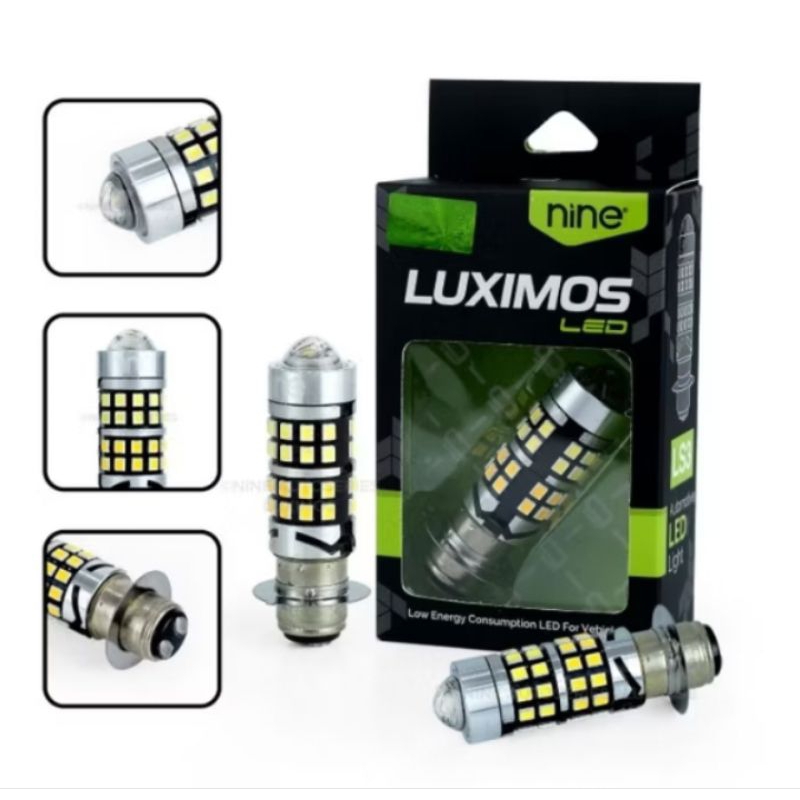 Lampu LED motor laser h6 9nine luximos ls 3 putih kuning 12 watt