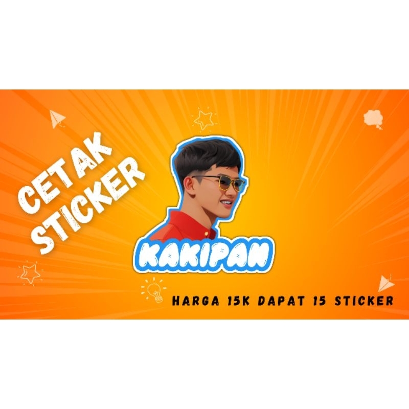 

cetak sticker castume request sesuka hati