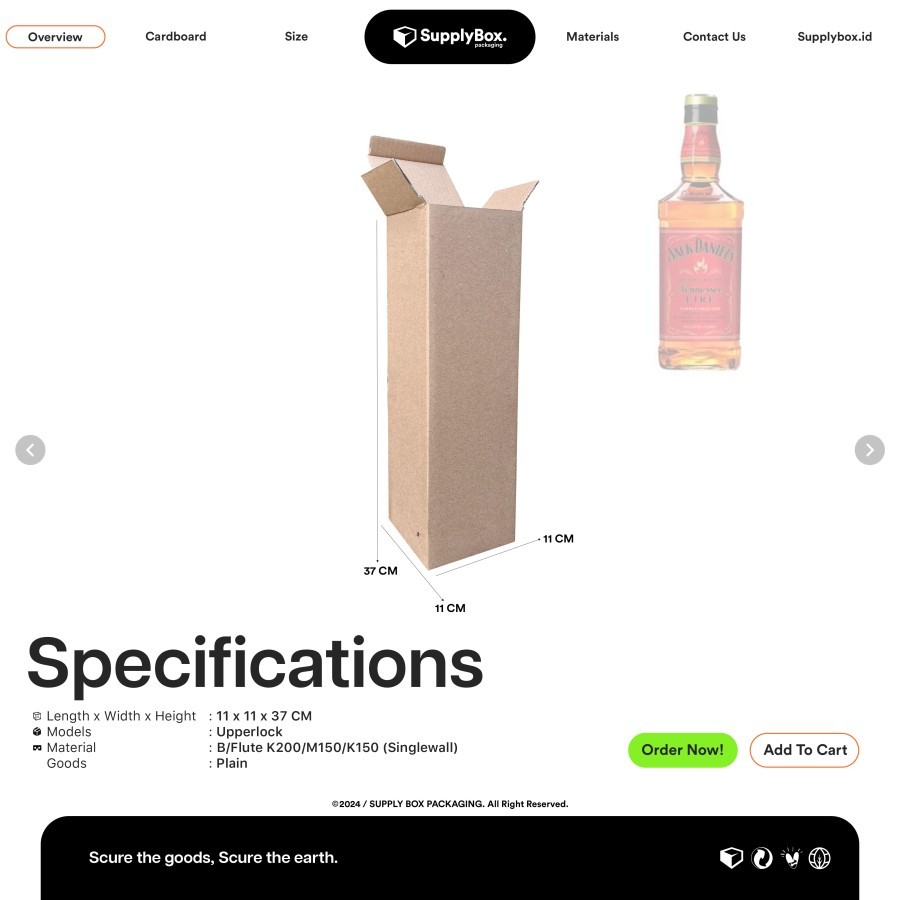 

KARDUS BOX PACKAGING 11 x 11 x 37 CM | Kardus | Cardboard | Dus Box | Dus