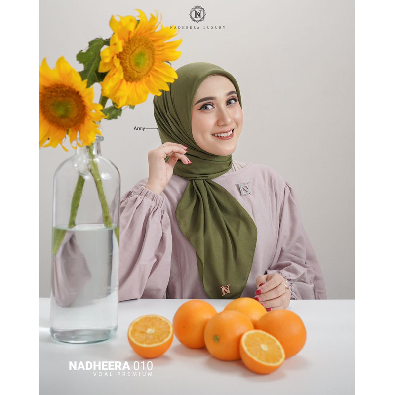 HIJAB NADHEERA LUXURY NADHEERA 010 SEGI EMPAT VOAL