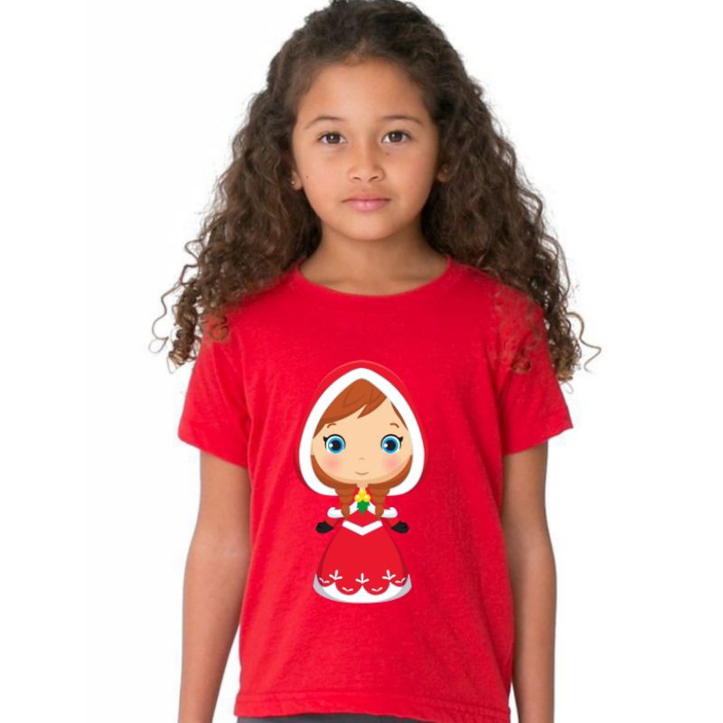 Kaos Baju Tshirt Wanita Anak Jesus Kristen Natal Christmas Princess