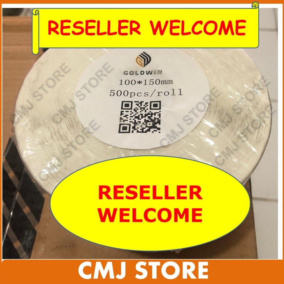 

KODE H67G Label Resi Stiker Thermal 1x15 mm 1x15cm 5pcs Merk Goldwin