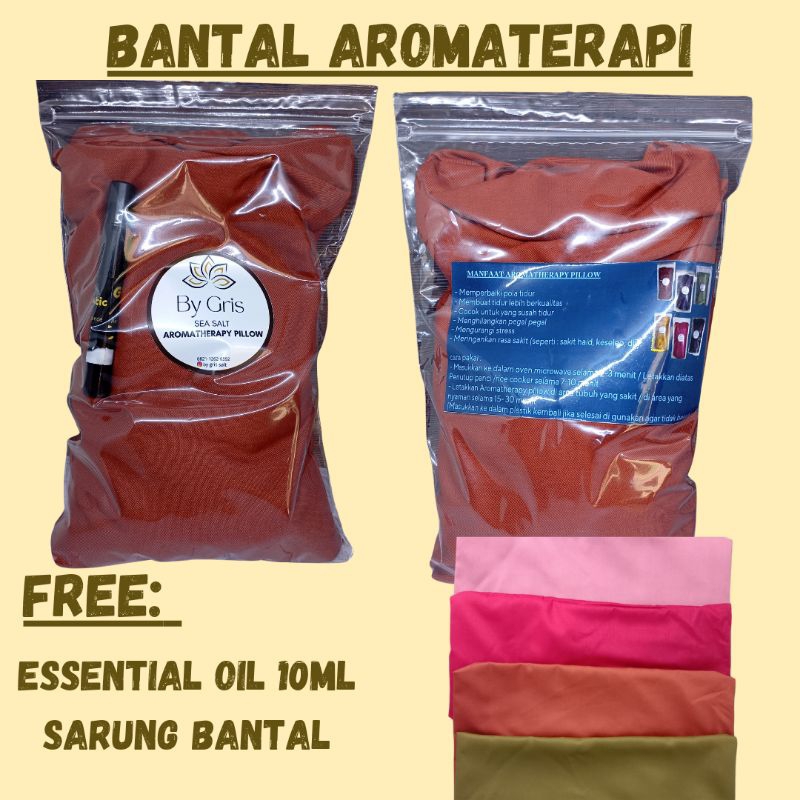 PILLOW SALT AROMATHERAPY - BANTAL GARAM TERAPI - BANTAL TERAPI - AROMATHERAPY - AROMATERAPI