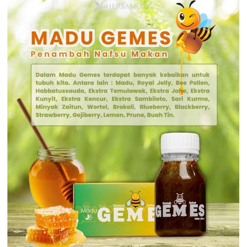 

Madu Gemes Herbalov ( Gemuk Sehat)