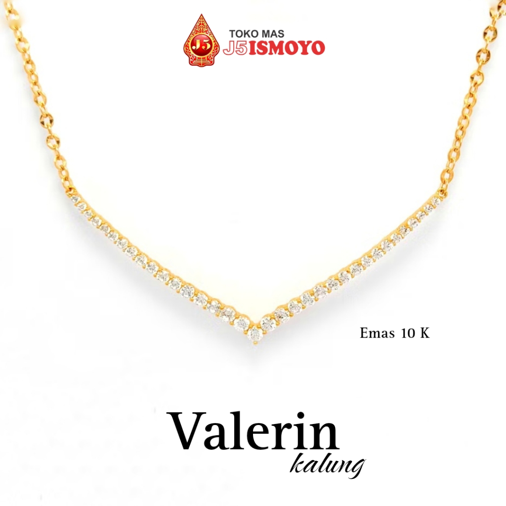 Kalung Emas 10 Karat Valerin J5 Ismoyo