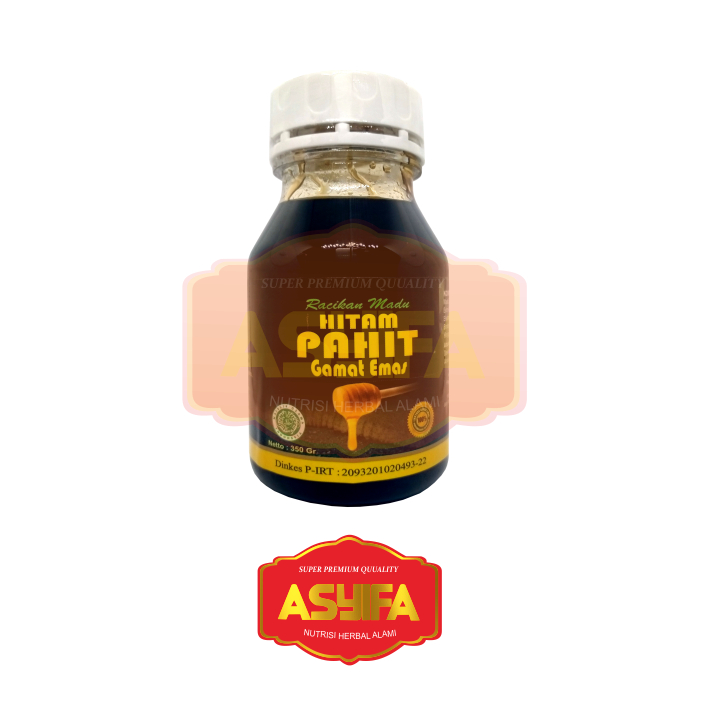 

Madu Hitam Pahit Gamat Emas 350 Gram ASYIFA