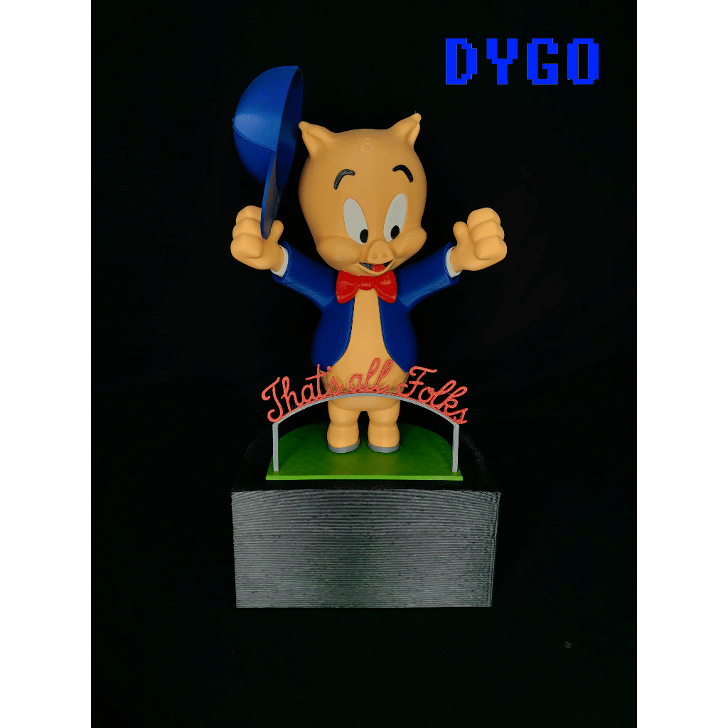 DYGO 3D PRINT / FIGURE / CHARACTER / LOONEY TUNES / PORKY PIG