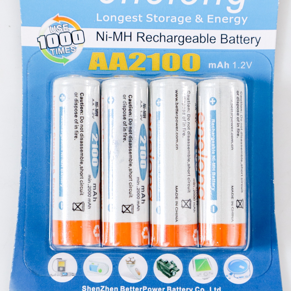 Baterai Rechargeable 3000 2100 1200 1250mah doublepow enelong