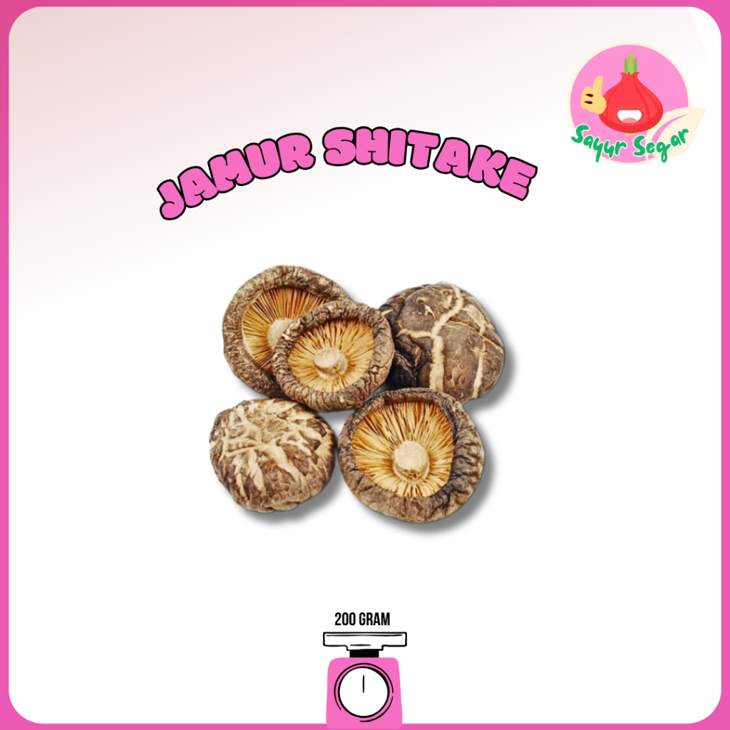 

Sayur Segar - Jamur Shitake Segar 200 gr / Shitake Mushrooms