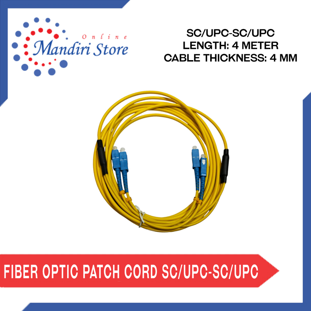 Kabel Fiber Optik Patch Cord Duplex SC/UPC - SC/UPC 4 M