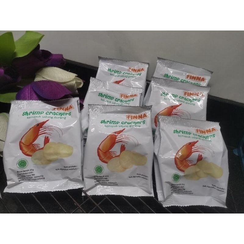 

Maknyuss1 Kerupuk Udang Finna Goreng : 1 Karton Isi 120 Pc @10Gr Shirmp Crackers Fina Untuk Makanan