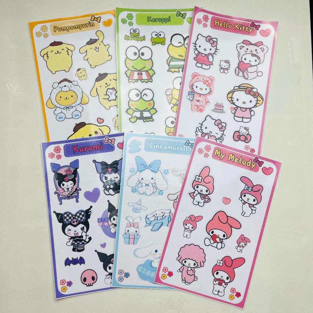 

Sticker Sanrio Glossy cinnamoroll hellokitty kuromi pompompurin keroppi my melody