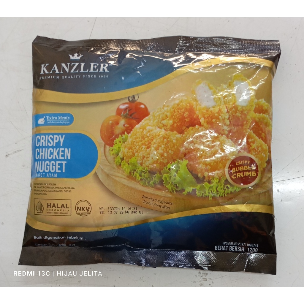 

KANZLER CRISPY CHICKEN NUGGET 120gr