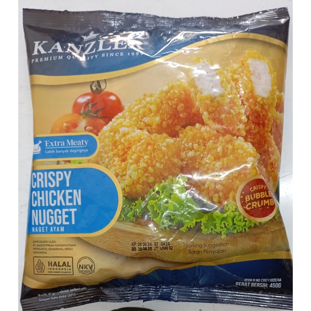 

KANZLER CRISPY CHICKEN NUGGET 450GR