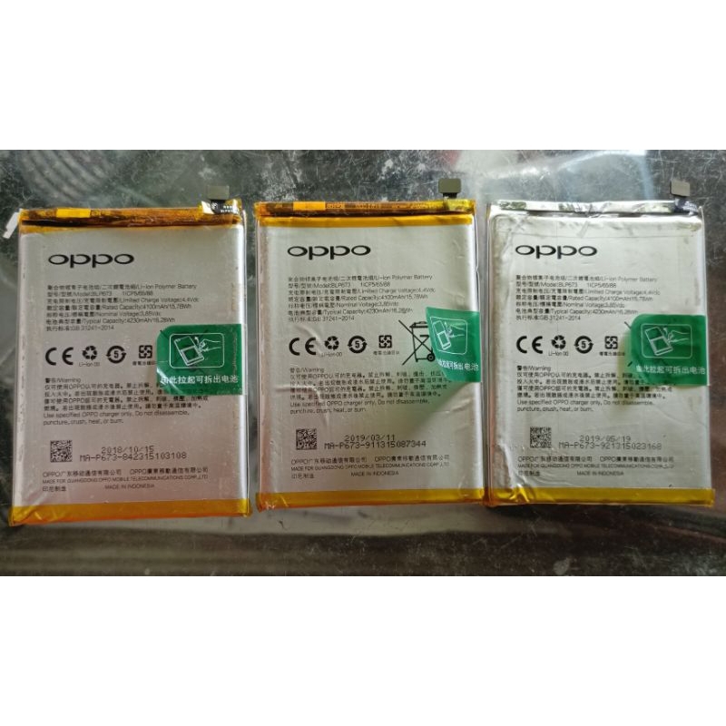 batre bekas bukaan dari hp oppo  BLP673