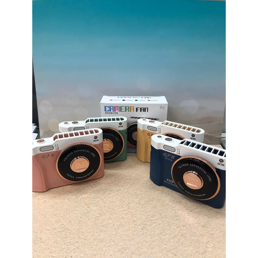CAMERA FAN KIPAS ANGIN BENTUK KAMERA PORTABLE MINI FAN