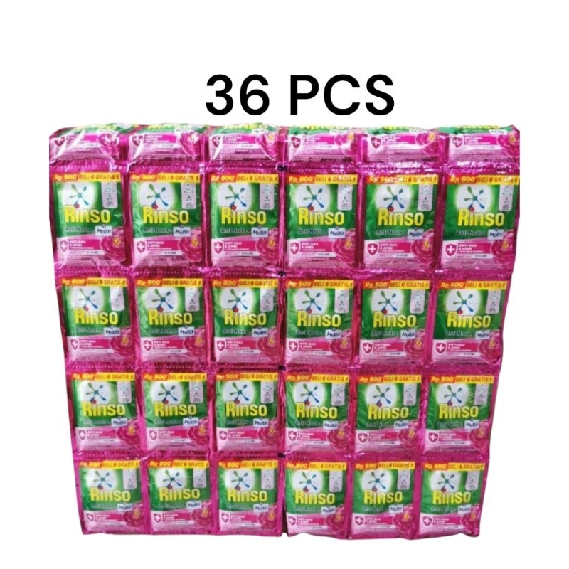 Rinso cair 28 pcs kemasan saset deterjen cuci