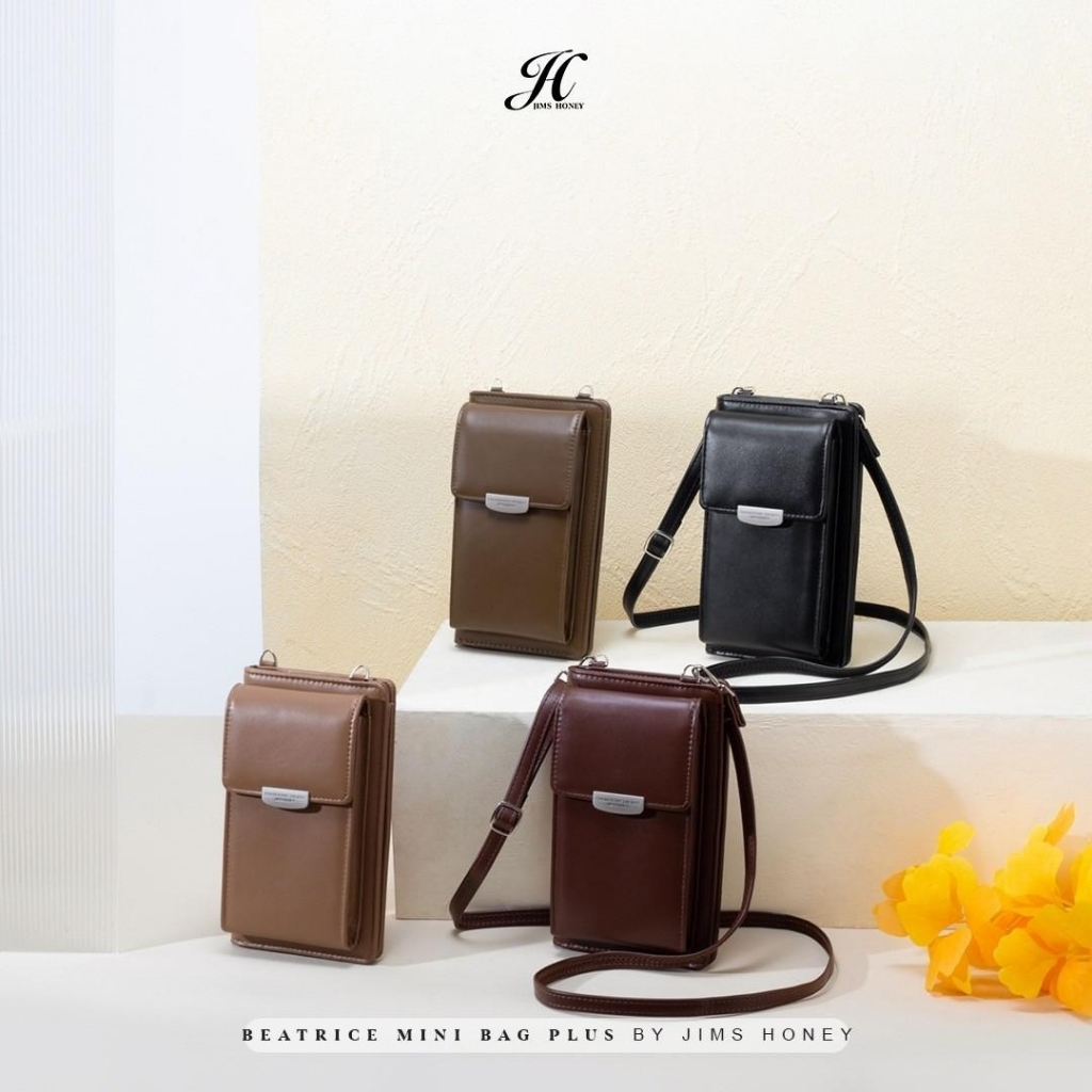 JIMS HONEY BEATRICE MINI BAG PLUS Tas Selempang dan Pocket HP Wanita Mini Slingbag Cewek Jimshoney Trendy Elegan