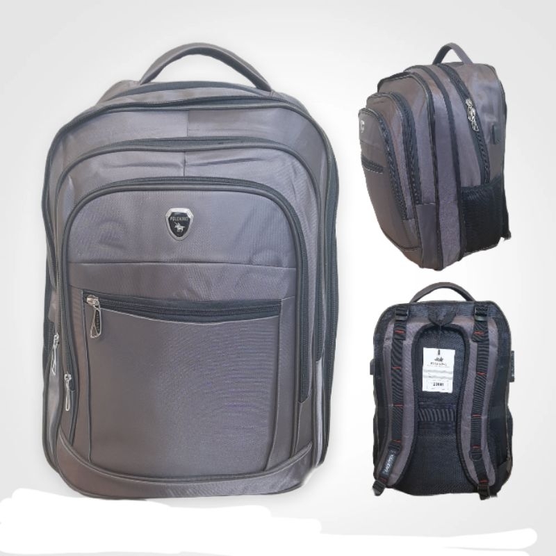 TASDANKOPER - POLO KING TAS RANSEL LAPTOP MULTIFUNGSI SIZE 20INCH JUMBO DENGAN KUNCI KOPER