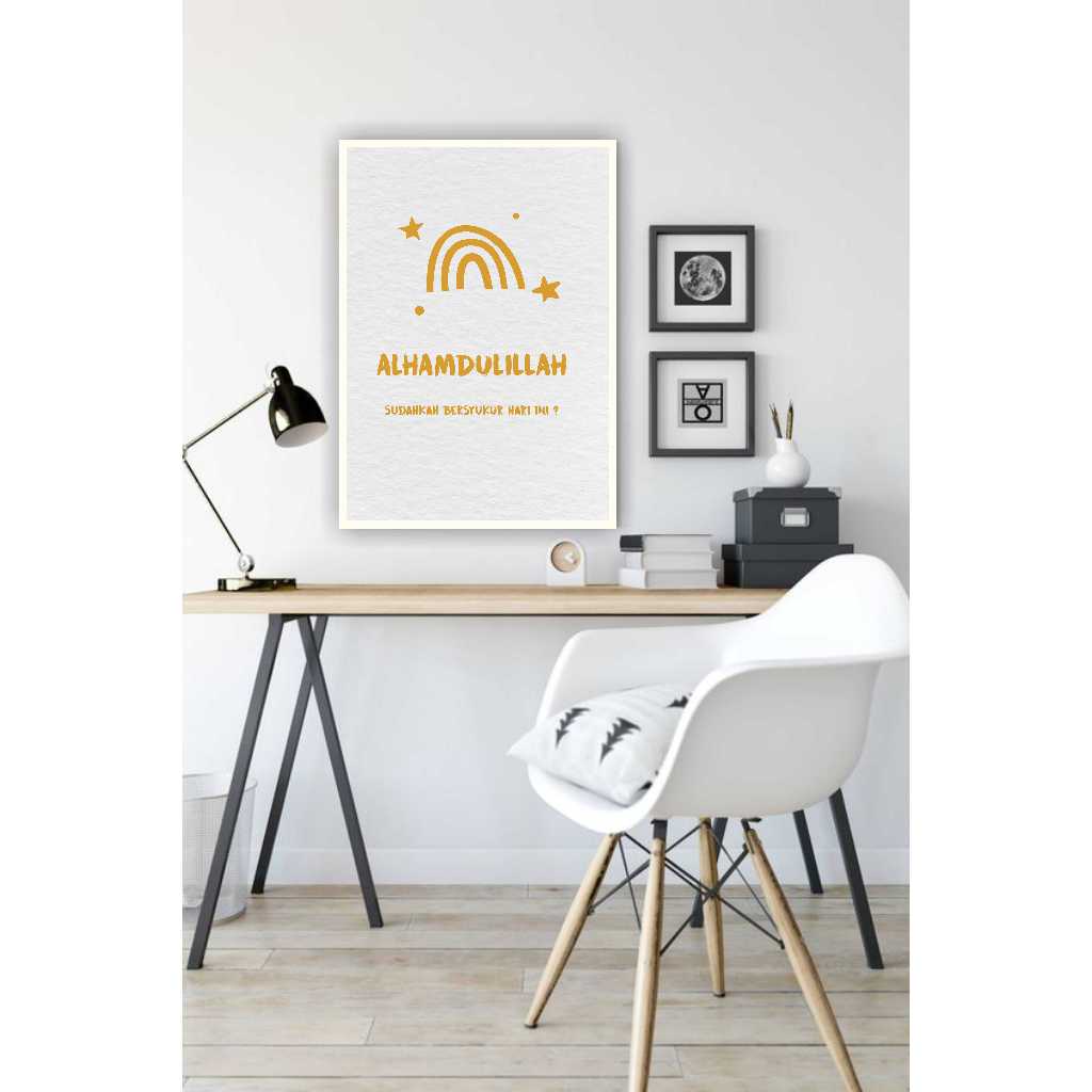Wall Decor Rumah Modern Minimalis Pajangan Hiasan Dinding Islami Poster Kayu Motivasi Self Reminder 