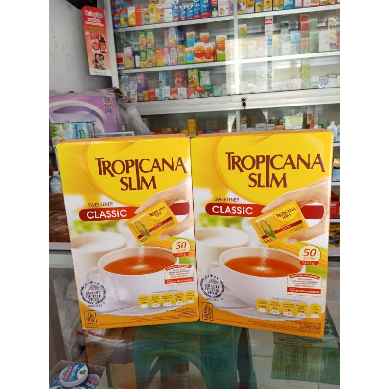 

TROPICANA SLIM CLASSIC BOX ISI 25 SACHET/50 SACHET - TROPICANA SLIM DIABTX BOX ISI 25 SACHET/50 SACHET- GULA RENDAH KALORI-GULANYA ORANG DIABETES