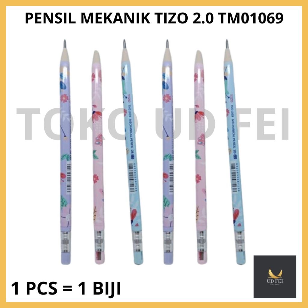 

(1 PCS=1BIJI) PENSIL MEKANIK 2.0 TIZO TM01069/ PENSIL MEKANIK 2.0/ MECHANICAL PENCIL 2.0