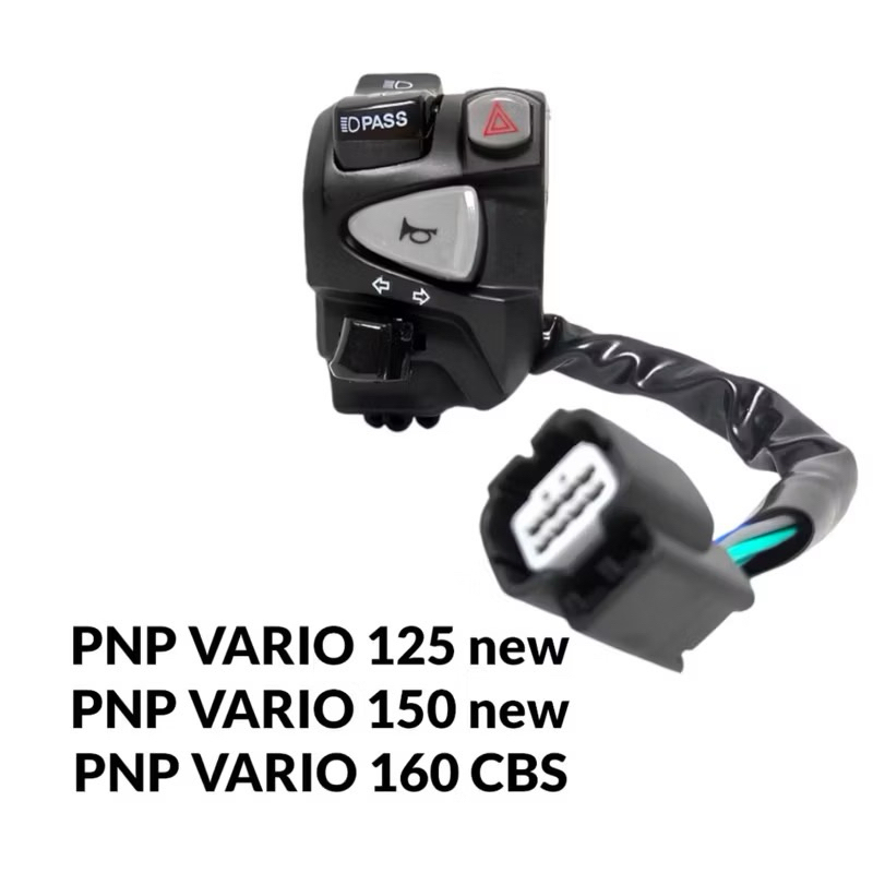 SAKLAR HOLDER KIRI VARIO125 NEW VARIO150 LED VARIO160 SAKLAR KIRI HAZARD DIM PAS VARIO NMAX