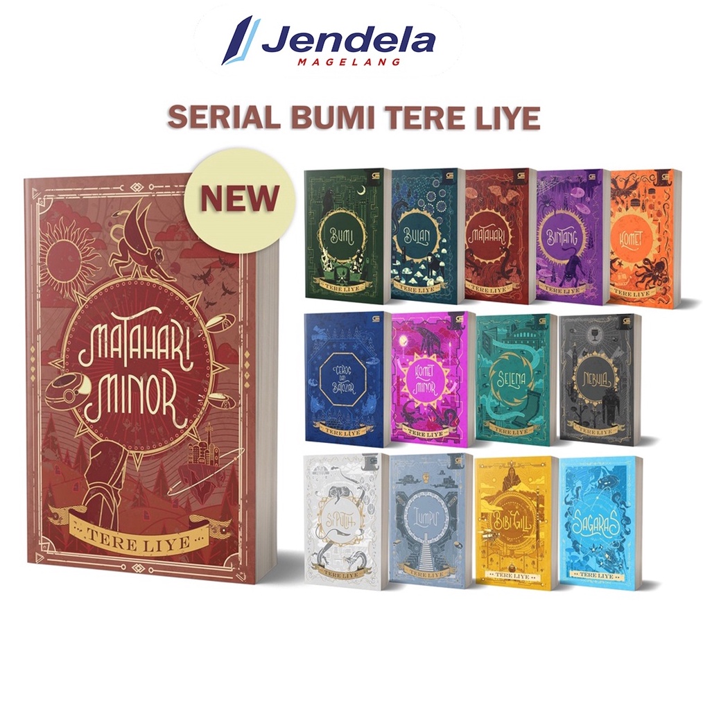 KODE R59X Novel Tere Liye Series Bumi ILY Matahari Minor Bulan Sagaras Bibi Gill Seri Lengkap