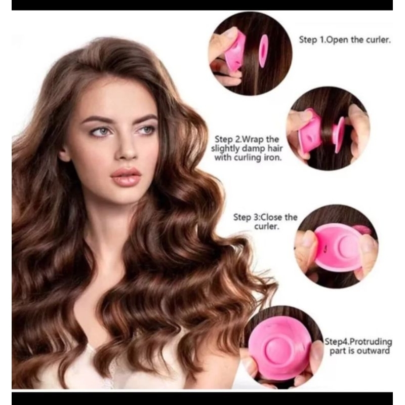 10pcs Magic Rol Rambut Pengeriting Rambut Kerucut
