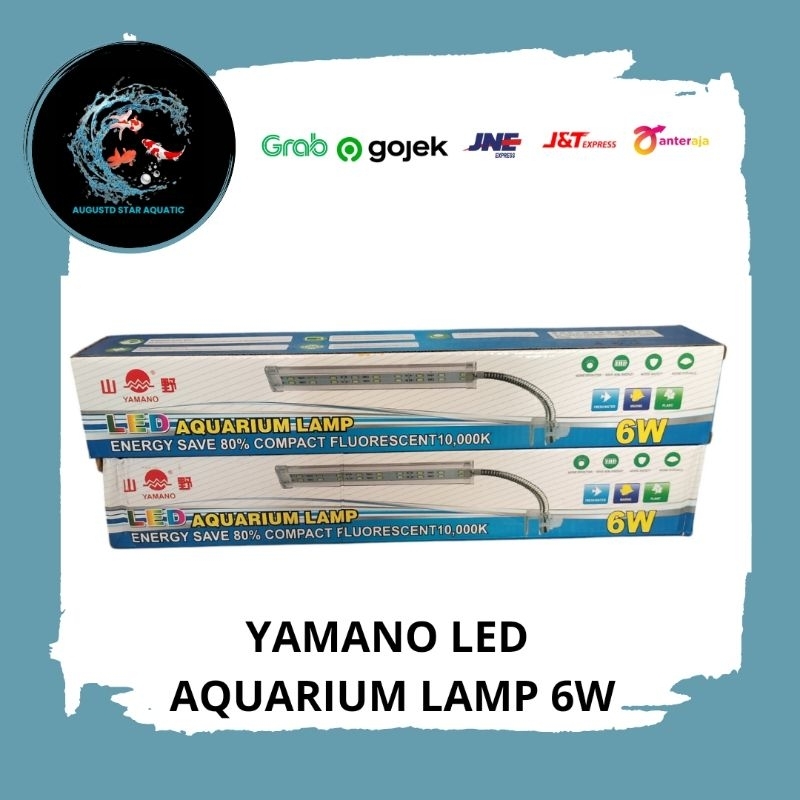 YAMANO LAMPU LED JEPIT AQUARIUM AQUASCAPE 6 WATT