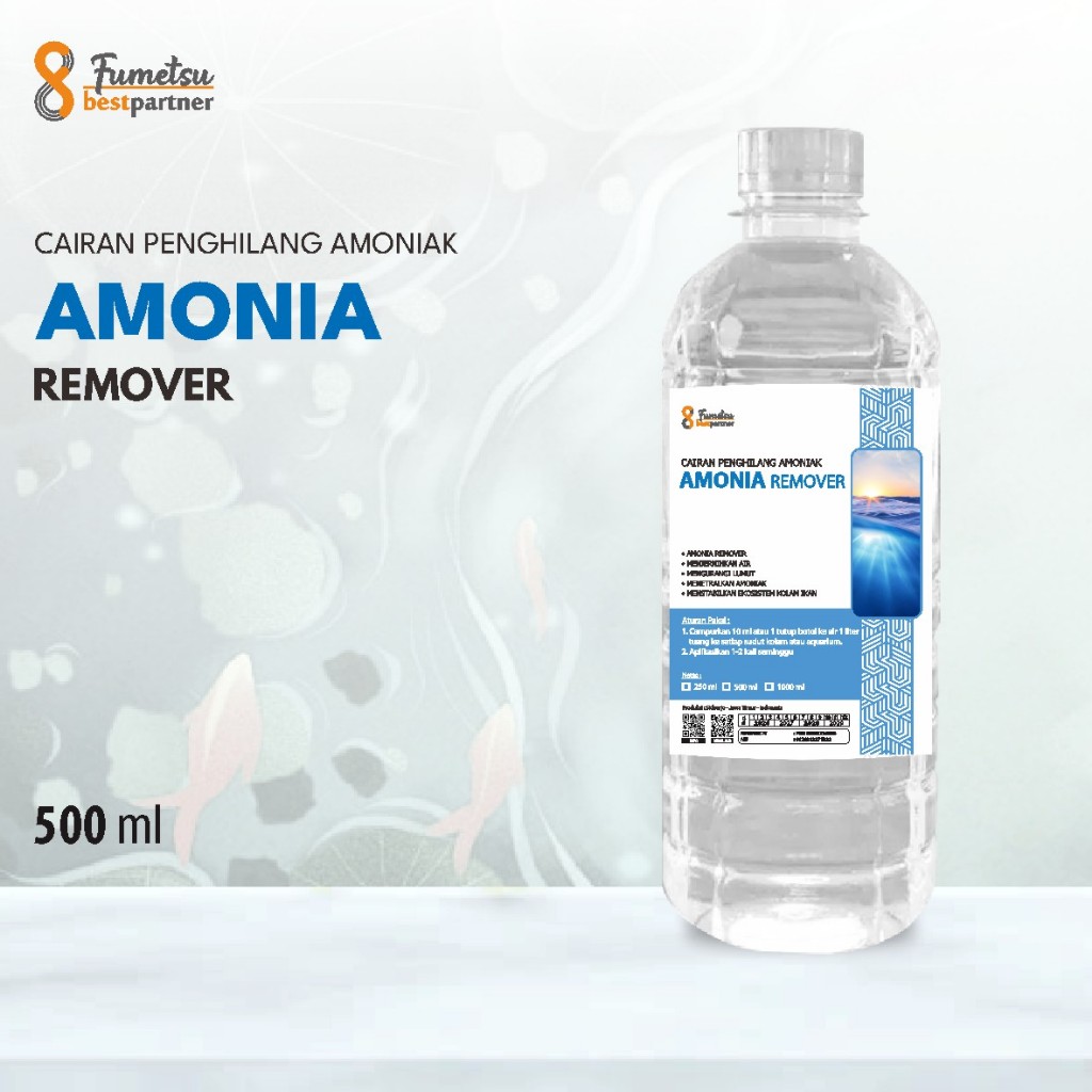 Amonia Removal Kemasan 500ml Pet / Cairan Penghilang Amoniak Kemasan 500 Pet