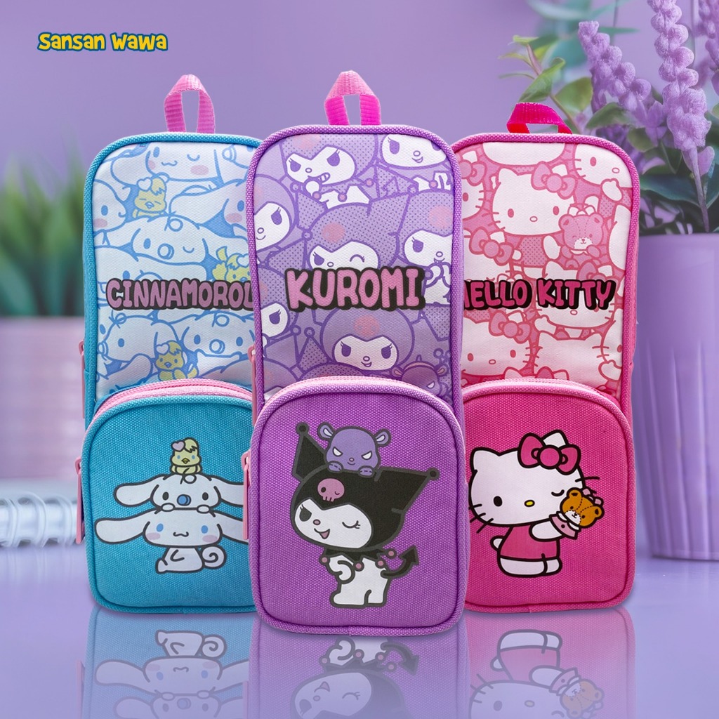 

Tempat Pensil Sanrio Kuromi, Hello Kitty, Cinnamoroll Original - Size Besar, Muat Banyak Bisa Untuk