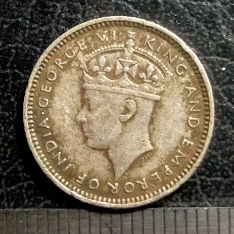 KOIN KUNO || SILVER COIN 10 CENT KGVI MALAYA TAHUN 1939