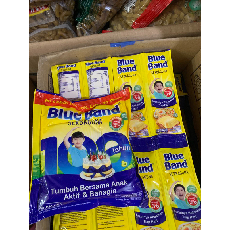 

Blue Band 200 gr/Blue Band Sachet 1 renceng isi 12 sachet x 15 gram