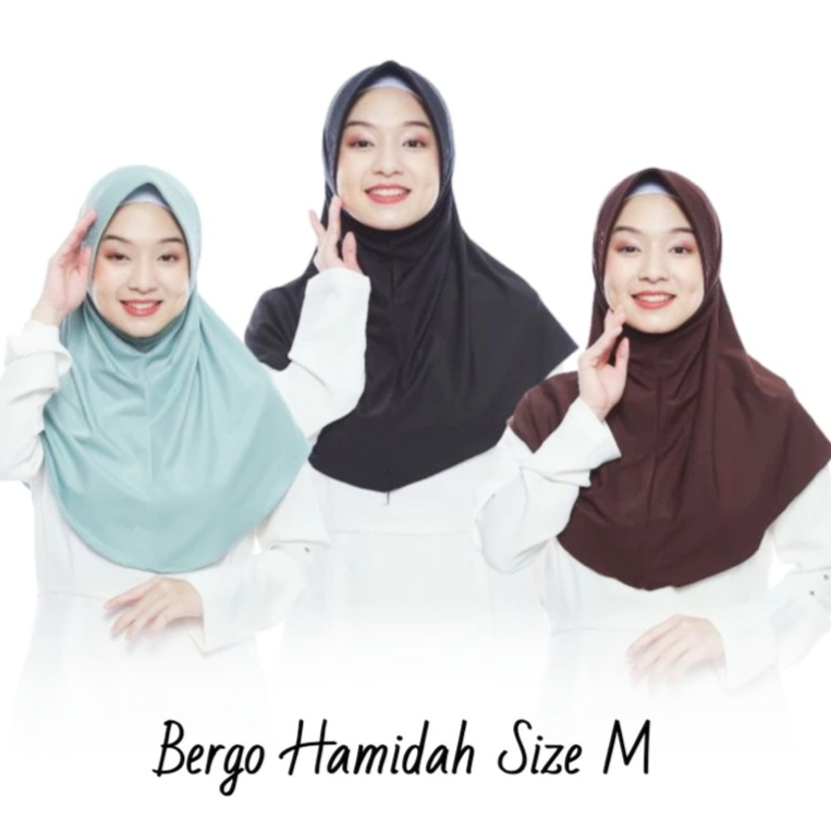 Hijab Bergo Sport Oval Polos Ukuran M / S / L Jersey Premium | Hijab Sport Bergo Oval Jersey Premium