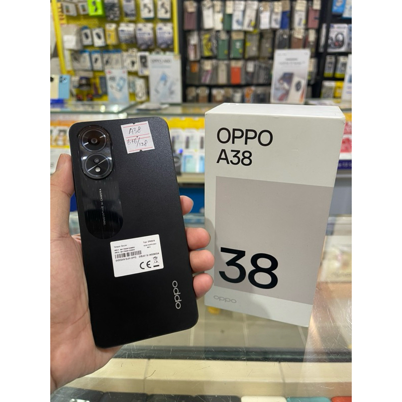 SECOND OPPO A38 RAM 6+6/128 100% GARANSI RESMI OPPO INDONESIA