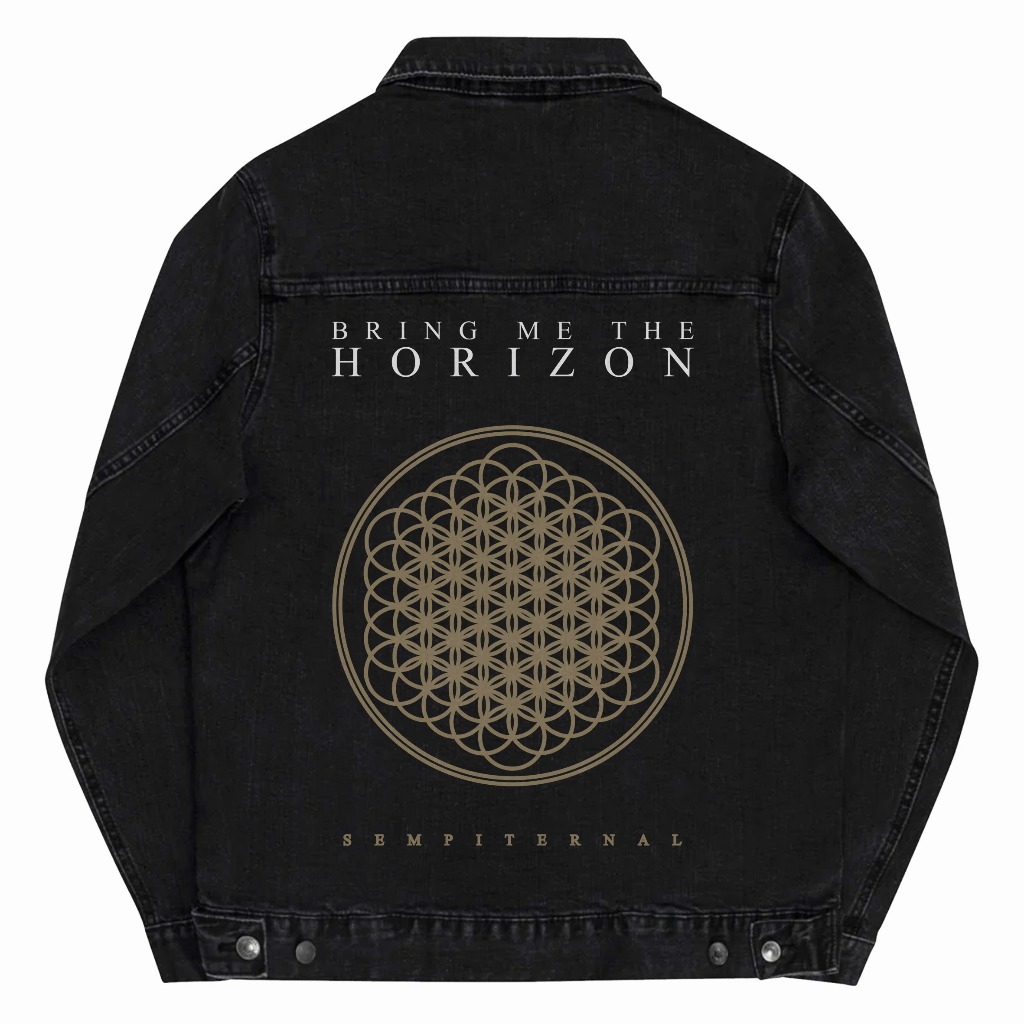 Yinyanks Jacket Denim Bmth Sempiternal Jacket Jeans Hitam