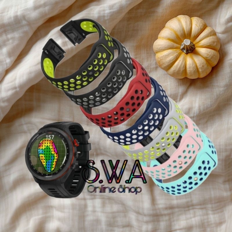 Strap Quick Fit Easy Release Nike Rubber Watch Band Tali Jam Garmin Approach S70 47mm S62 S60 Foreru