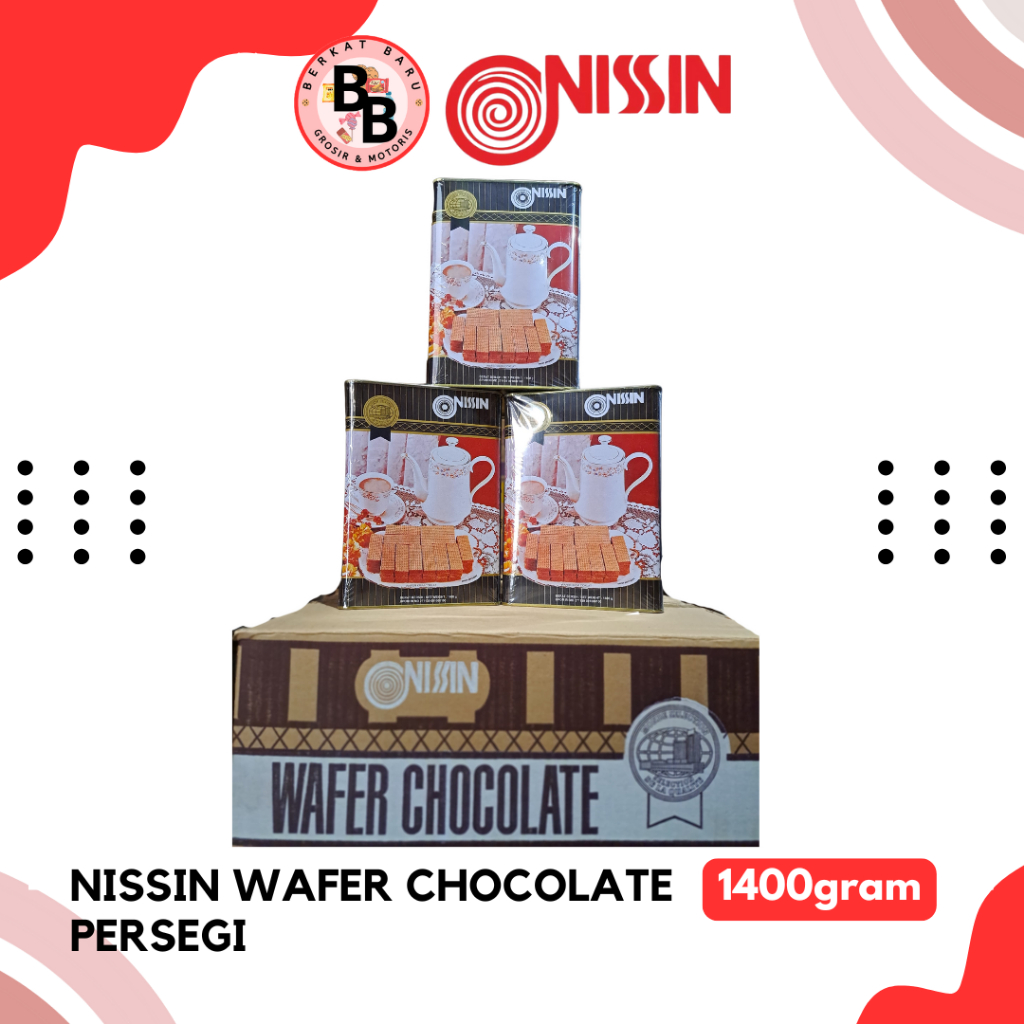 

[BB SNACK] NISSIN WAFER CHOCOLATE PERSEGI 1400GRAM