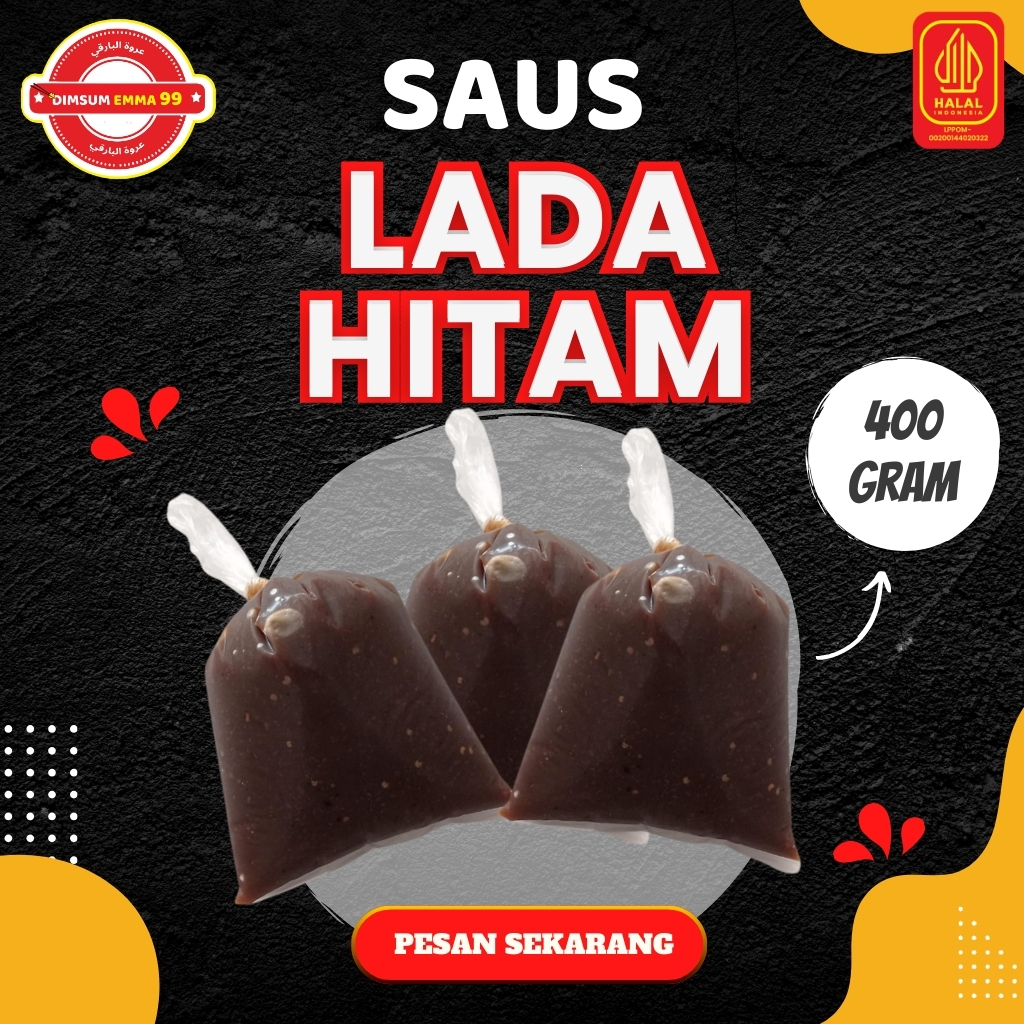 

Saos Lada hitam dan Nikmat 400 gram