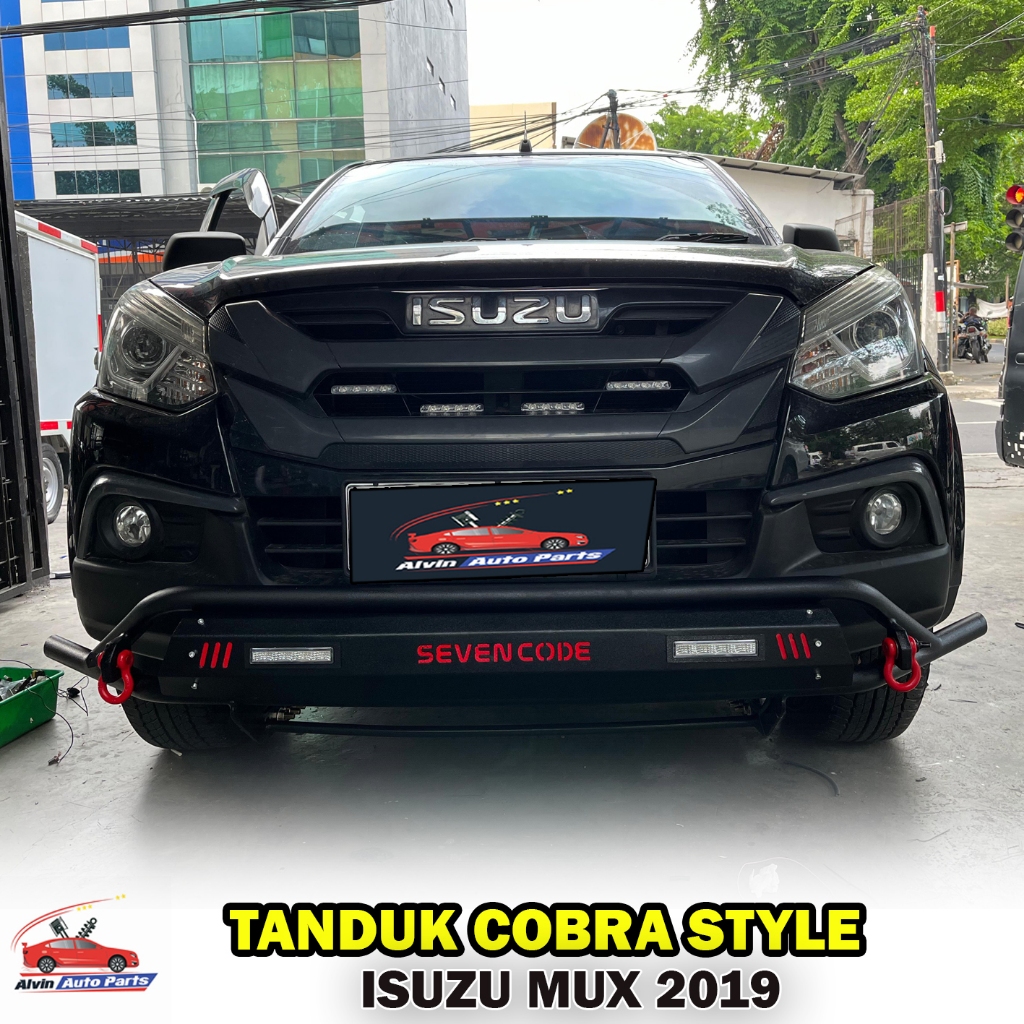 TANDUK DEPAN ISUZU MUX 2019- COBRA STYLE / PENGAMAN BUMPER DEPAN ISUZU MUX 2019