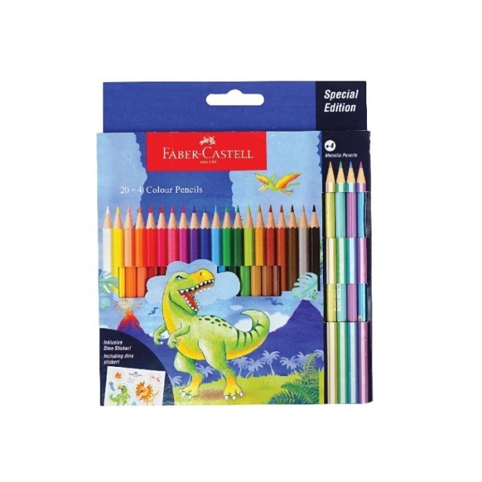 

TBMO Color Pencil Dino 12 24 Warna Faber Castel / Pensil Warna