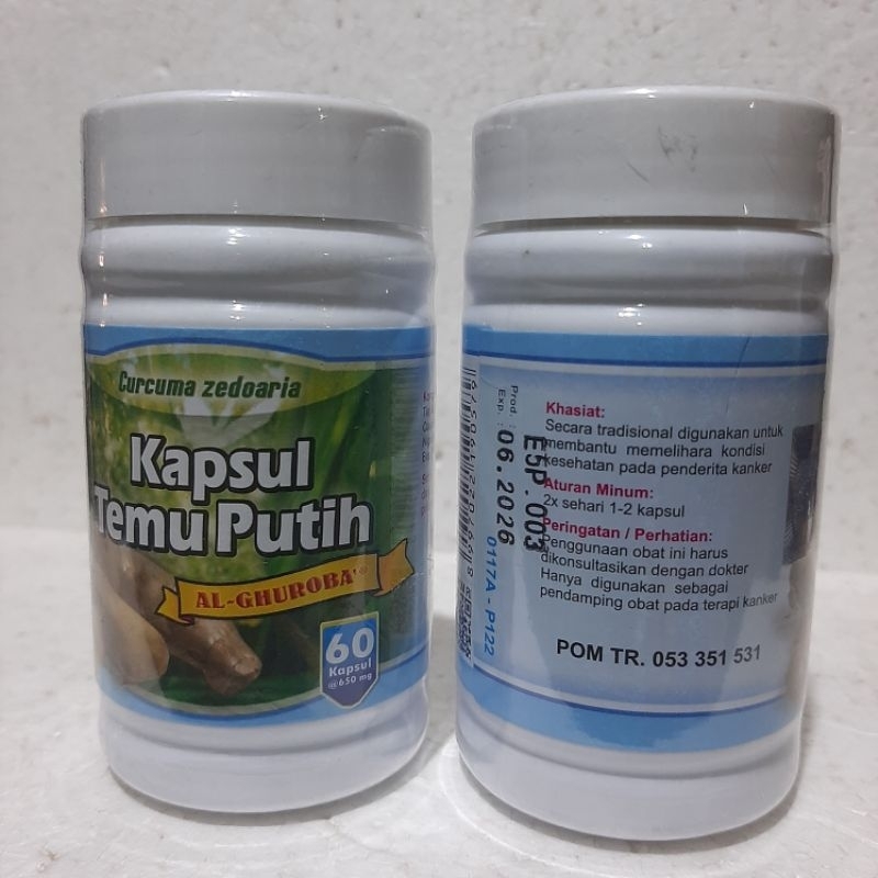 

Kapsul temu putih Alghuroba herbal tumor dan kanker