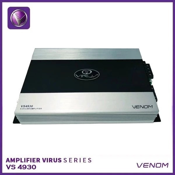 Power Car Amplifier 4 Channel Venom Virus VS 4930