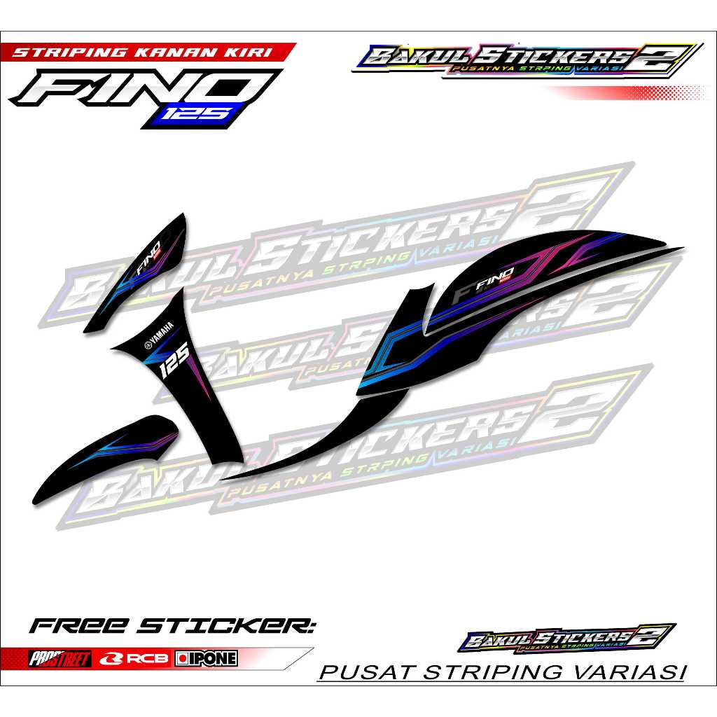 STRIPING VARIASI MOTOR YAMAHA FINO / STICKER LIST VARIASI MOTOR FINO