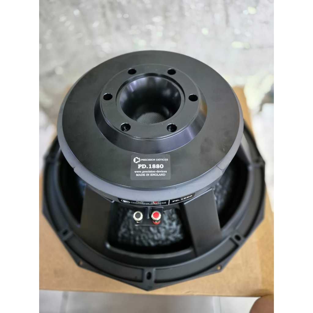 Speaker Komponen Precision Devices PD 1880 Double Dumper 18in 18 inchi Subwoofer Daun Coating PD1880