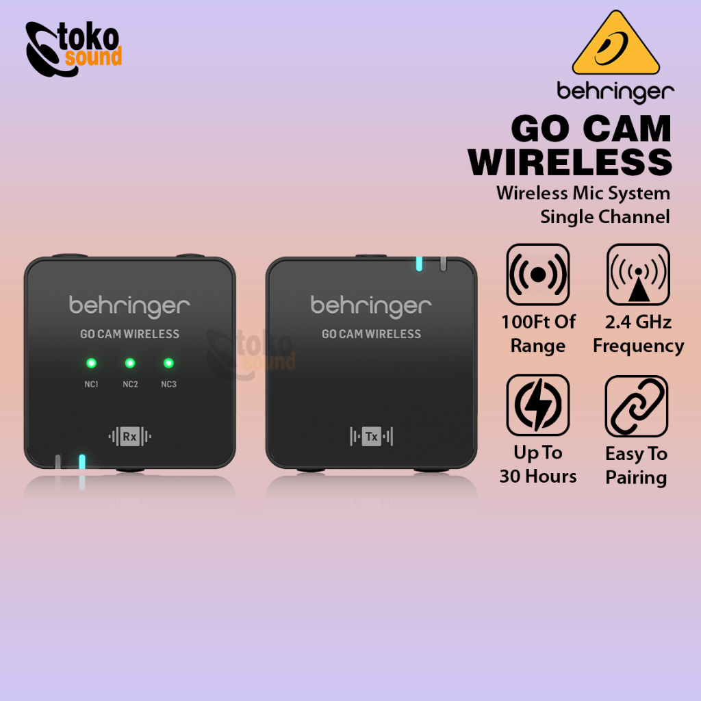 Behringer Go Cam Wireless - Digital Wireless Clip On Microphone